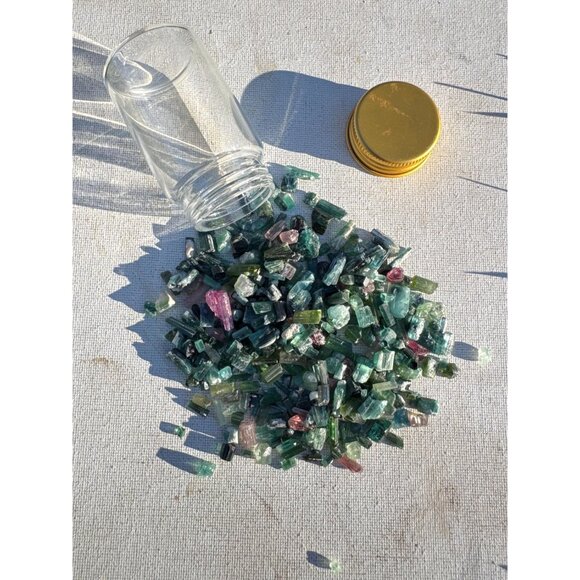 Tourmaline Crystals in Jar - 72 grams / 360 carats - Picture 10 of 10
